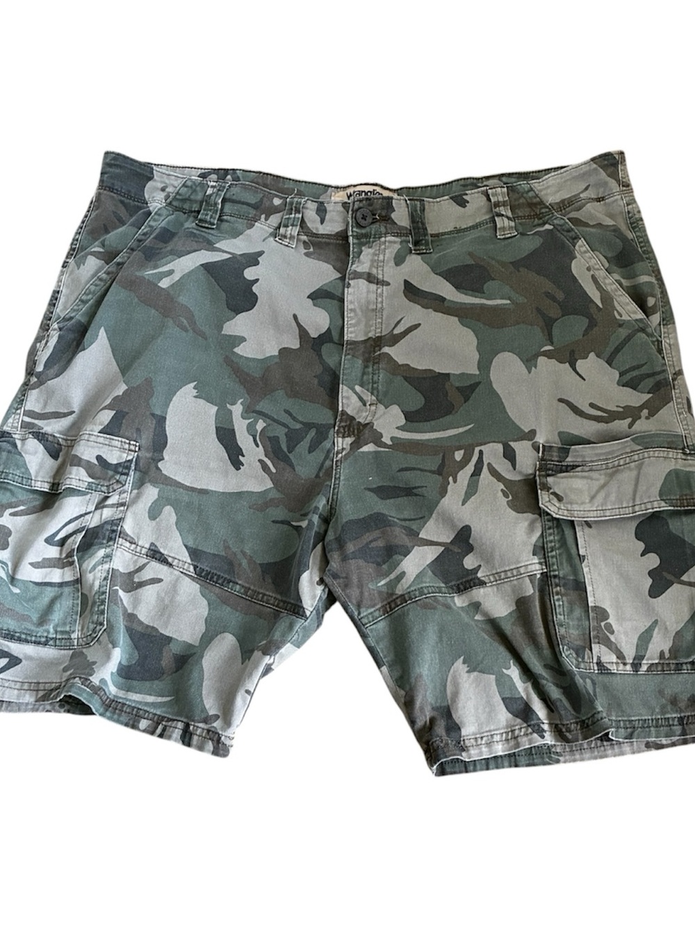 Wrangler Camo Cargo Shorts - Green Camouflage